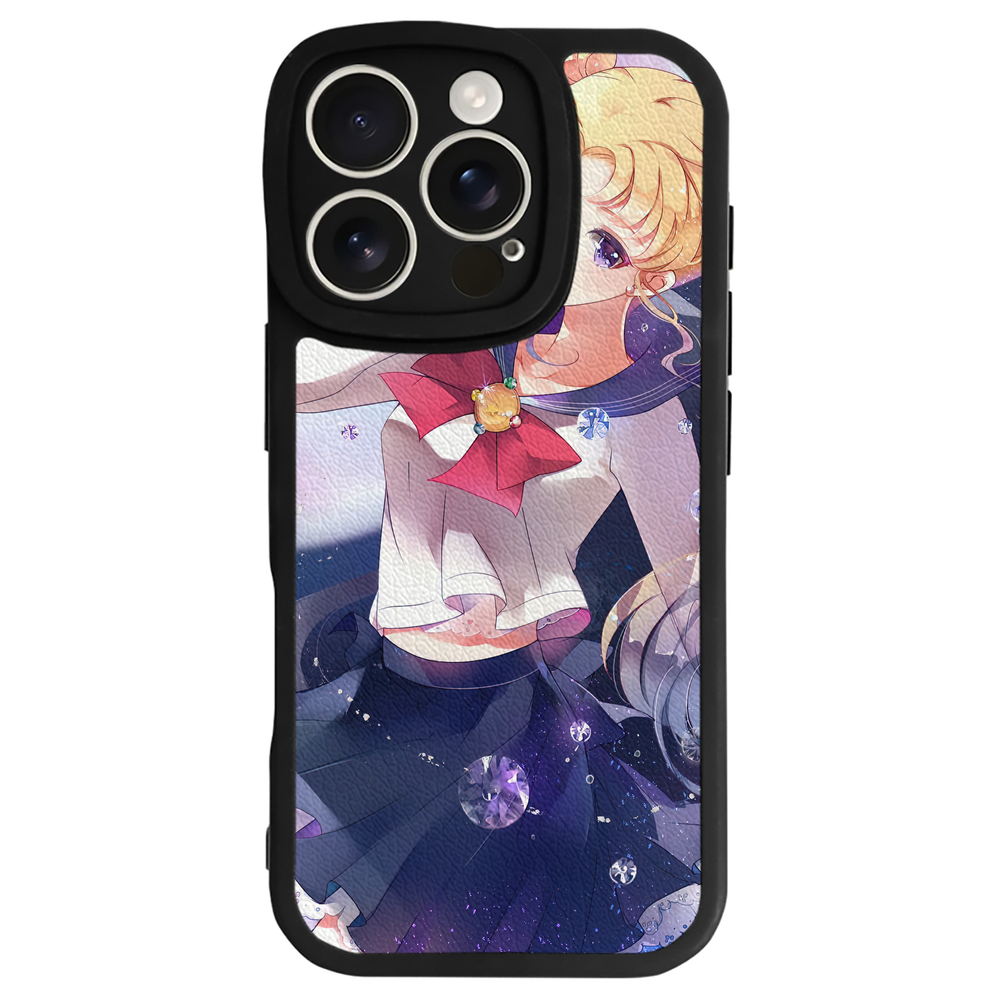 （画像用） 美少女戦士セーラームーン Sailor Moon 【iPhone 16シリーズ対応】シリコンスマホケース（レザー調） 材質：シリコン